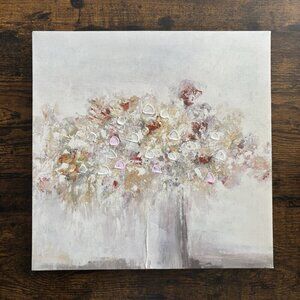 Bed Bath & Beyond| Decorative "Pale Floral-Gallery Wrapped Canvas" 10 x 10"